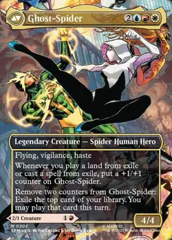 Gwen Stacy Ghost-Spider Borderless Non-foil Spider-man MTG NM - Image 2