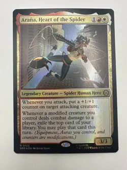 Arana, Heart of the Spider #123 | Near Mint FOIL | Marvel's Spider-Man Magic MTG - Image 1