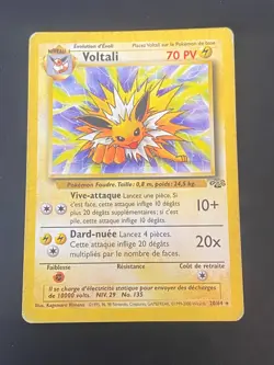 CARTE POKEMON VOLTALI 20/64 FR RARE WIZARDS JUNGLE - BE+ - Image 1