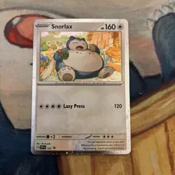 Snorlax Scarlet & Violet SVP 122 Cosmos Holo Black Star Promo Pokemon TCG - Image 1