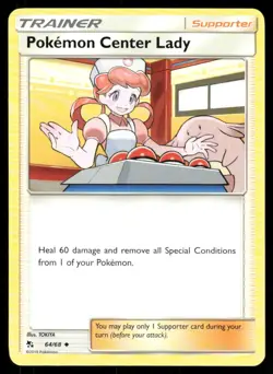 Pokemon Center Lady 64/68 Hidden Fates Regular - Image 1