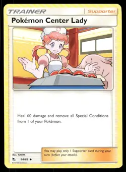 Pokemon Center Lady 64/68 Hidden Fates Regular - Image 1