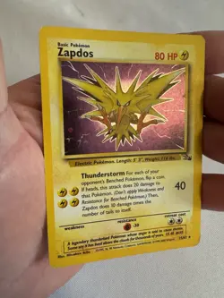 1999 Pokemon - Zapdos Holo Rare - Fossil Unlimited 15/62 - WOTC - Image 3