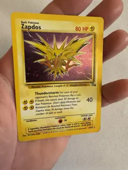 1999 Pokemon - Zapdos Holo Rare - Fossil Unlimited 15/62 - WOTC - Image 5