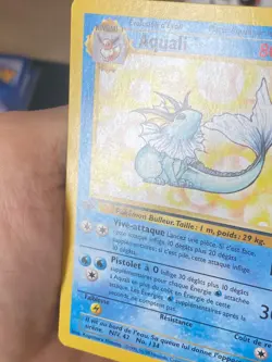 CARTE POKEMON AQUALI 28/64 EDITION 1 FR RARE WIZARDS JUNGLE - EXC - Image 2