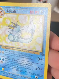 CARTE POKEMON AQUALI 28/64 EDITION 1 FR RARE WIZARDS JUNGLE - EXC - Image 3