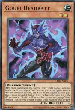 Yugioh Asian-English Gouki Headbatt CR09-AE052 Super Rare - Image 1