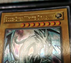 2002 Blue Eyes White Dragon LOB-001 1st ED Ultra Rare Holo YuGiOh Card English - Image 2