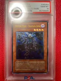 PSA 10 2007 D Hero Diamond Dude EOJ-AE003 1st ED Ultimate Rare YuGiOh English - Image 1