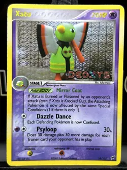 29/107 Xatu Reverse Holo Stamped Pokemon Card - EX Deoxys 2005 LP - Image 3