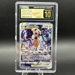 Zeraora VSTAR Pokemon Card Crown Zenith Galarian Gallery Holo CGC Pristine 10 - Image 1