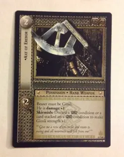 The Lord of the Rings TCG - Axe of Erebor x 1 - LOTR Promo Card 0P40 CCG - Image 1