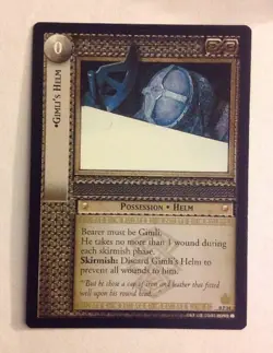 The Lord of the Rings TCG - Gimli's Helm x 1 - LOTR Promo Card 0P34 CCG - Image 1