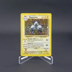 Magneton Base Set 9/102 Pokemon TCG Card Holo Rare WOTC Vintage 1999 - Image 1