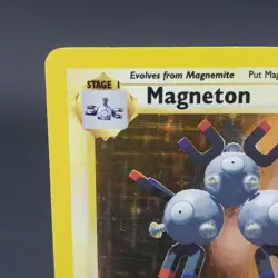 Magneton Base Set 9/102 Pokemon TCG Card Holo Rare WOTC Vintage 1999 - Image 2