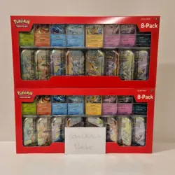 LOT OF 2 Pokemon Prismatic Evolutions 8 Mini Tins With Promo Cards Costco Sets - Image 2
