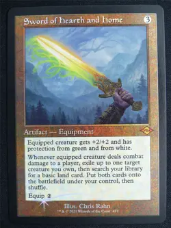 Sword of Hearth and Home Retro Foil - MH3 - Mtg Card #4LK - Image 1