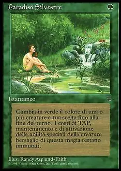 MTG magic cards 1x Sylvan Paradise Italian Legends NM-Mint, Italian - Image 1