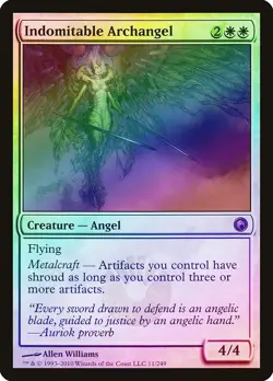 Indomitable Archangel FOIL Scars of Mirrodin NM Mythic Rare CARD ABUGames - Image 1