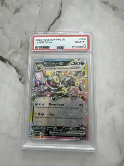 Pokemon TCG 2025 Pre en Umbreon EX Double Rare Card 60/131 PSA 10 - Image 1