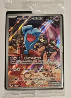 Pokemon Destined Rivals Sealed Promo Card #203 Team Rocket’s Wobbuffet - Image 2