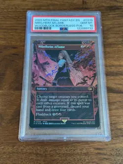 2025 Magic The Gathering Final Fantasy Nibelheim Aflame Borderless Foil PSA 10 - Image 1