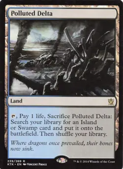 MTG - Polluted Delta - Khans of Tarkir - Image 1