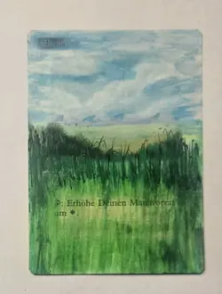 MTG - Fourth Edition - #188 Plains (A) - GERMAN ALTERED - Image 1