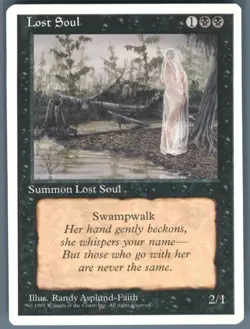 Magic the Gathering MTG Fourth Edition Lost Soul # Buy 2 Get 1 - Image 1