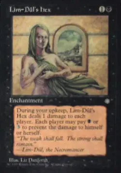 Lim-Dul's Hex - Ice Age: #146, Magic: The Gathering Nm R187 - Image 1