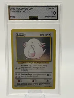 POKEMON 2023 CLV CHANSEY #015 -AGS 10 - Image 1