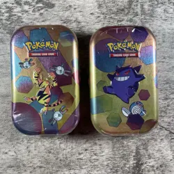 Pokemon TCG 151 Mini Tin Lot Of 2 Factory Sealed Gengar Machamp - Image 1