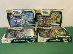Pokemon TCG Leafeon V Star (x2) and Glaceon V Star (x2) Special Collection Boxes - Image 1