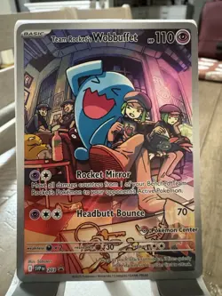 Pokemon Center Promo Destined Rivals Team Rockets Wobbuffet SVP203 - Image 2