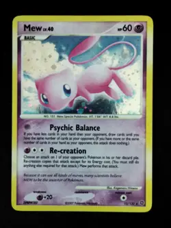 Pokemon TCG Secret Wonders Mew 15/132 HOLO BLEED LP - Image 2