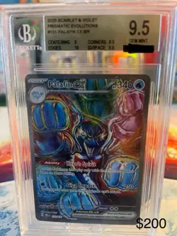 POKEMON PRISMATIC EVOLUTION 151/131 PALAFIN EX SPECIAL ILLUSTRATION RARE BGS 9.5 - Image 1