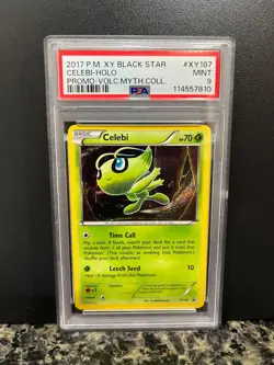 2017 Pokemon Celebi XY187 Holo BLACK STAR PROMO Psa 9 - Image 1