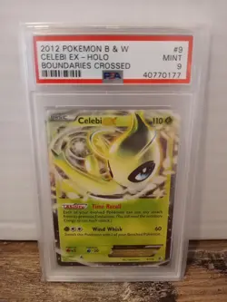 Pokemon Celebi EX 9/149 B&W Boundaries Crossed Holo - PSA 9 MINT - Image 1