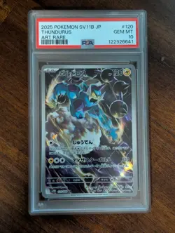 Landorus TAG 10 & Thundurus PSA 10 Pokemon Black Bolt Japanese - Image 3