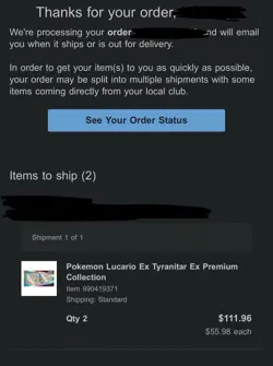 Pokemon Prismatic Lucario ex Tyranitar ex Premium Collection Sams Club SEALED - Image 2