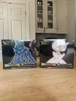 FACTORY SEALED 2025 Pokemon Center Mega Evolution ETB’s Lucario And Gardevoir - Image 1