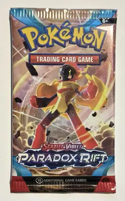 Pokemon TCG: SV04 - Paradox Rift Factory Sealed Booster Pack Random Art - Image 1