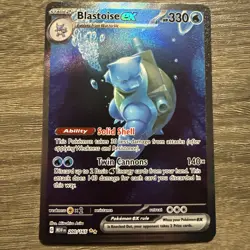 Pokemon Scarlet & Violet 151 200 Blastoise ex Special Illustration Rare Full Art - Image 1