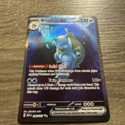 Pokemon Scarlet & Violet 151 200 Blastoise ex Special Illustration Rare Full Art - Image 2