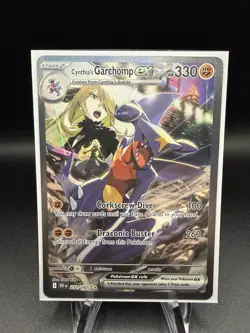 Pokemon TCG Cynthia's Garchomp EX 232/182 Sv10: Destined Rivals Holo - Image 1