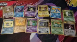 Pokemon TCG Japanese card lot of 12 cards, vintage, Venusaur, Lapras, Raichu - Image 1
