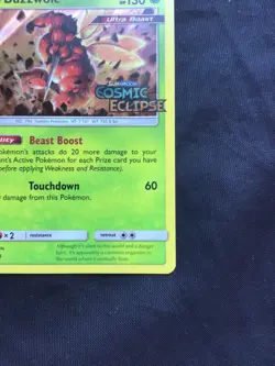 Pokemon Cards: Cosmic Eclipse Prerelease Promo: Buzzwole SM218 - Image 5