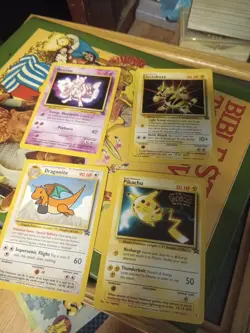 Pokemon the First Movie 2000 Promo Cards Pikachu, Dragonite, Electrabuzz - Image 1