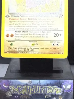Pokemon Card Dark Dugtrio 6/82 1st Edition Team Rocket Holo Set Light Play - Image 3