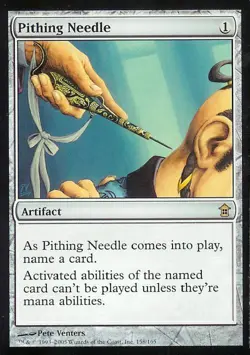MTG - Pithing Needle - Saviors of Kamigawa - Light Play - Normal - Image 1